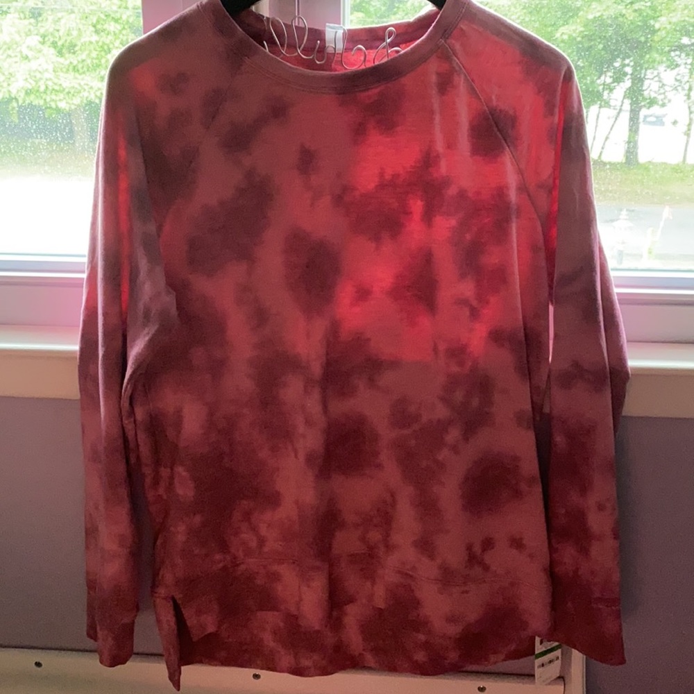 Ideology woman’s Tie-Dyed High-Low Hem Sweatshirt